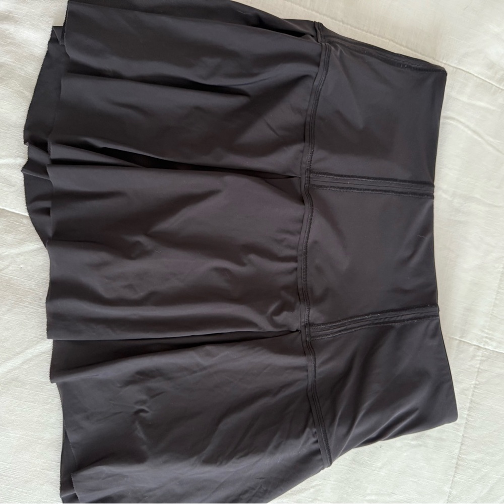 Lululemon Black Pleated Tennis Skirt